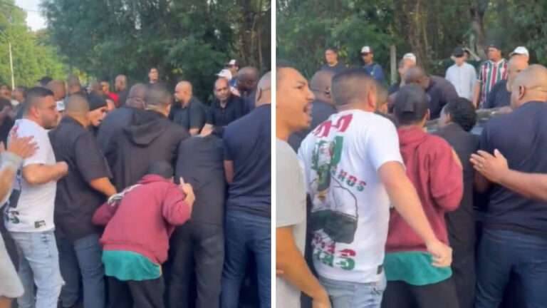 Torcedores do Fluminense protestam antes do jogo contra o Flamengo e Fernando Diniz segue na corda bamba
