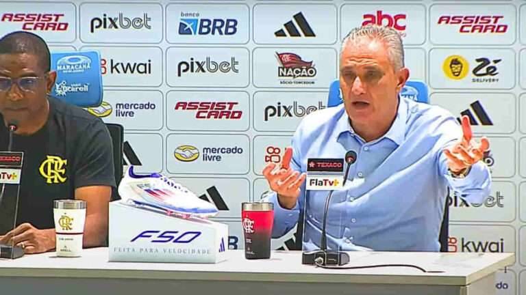 Na coletiva Tite atualiza a situação de De La Cruz no Flamengo