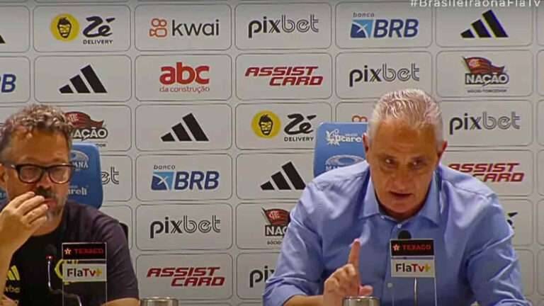 Coletiva de Tite ontem após jogo contra o Palmeiras: “Estou muito orgulhoso”