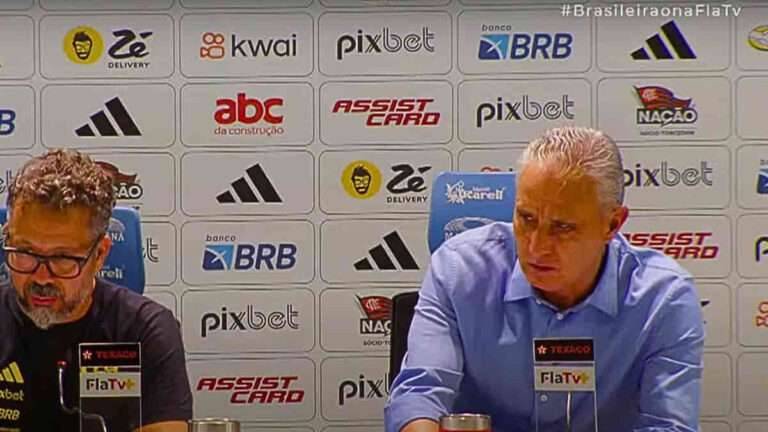 Coletiva de Tite após jogo contra o Palmeiras, treinador tenta explicar oscilação do time