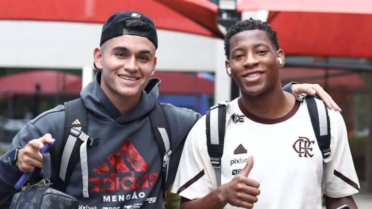 A lista de relacionados do Flamengo contra o Internacional no Brasileirão