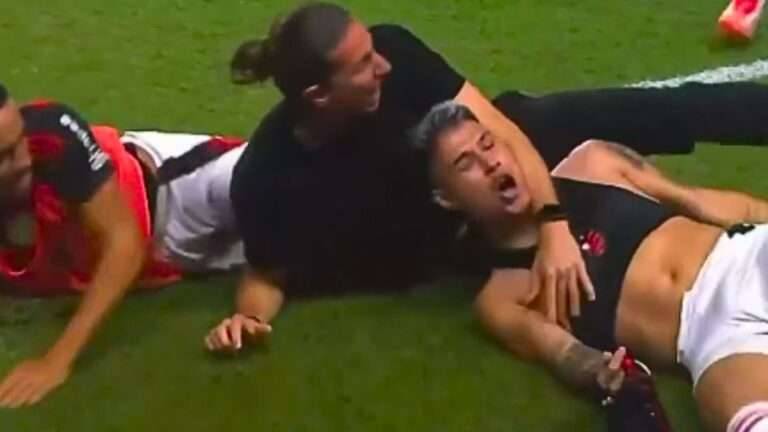 Vídeo: Reação de Filipe Luís viraliza após gol do Flamengo