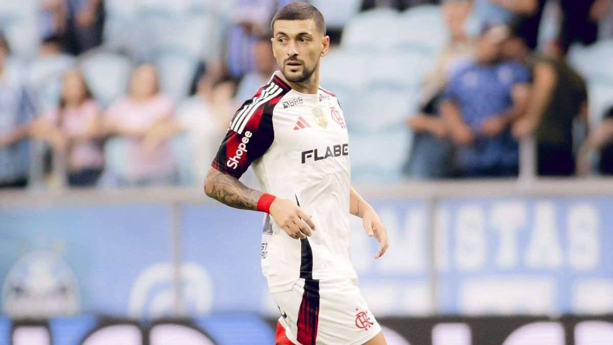 Arrascaeta em jogo do Flamengo