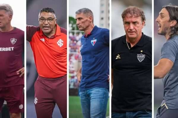 Técnicos dos times que entram em campo ontem pela Copa do Brasil