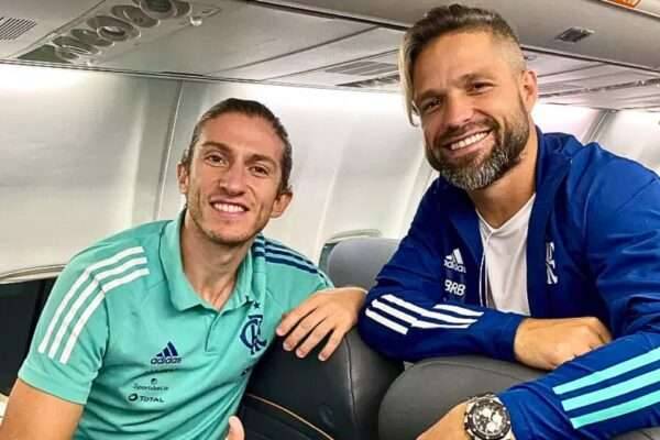 Diego Ribas elogia trabalho de Filipe Luís no Flamengo