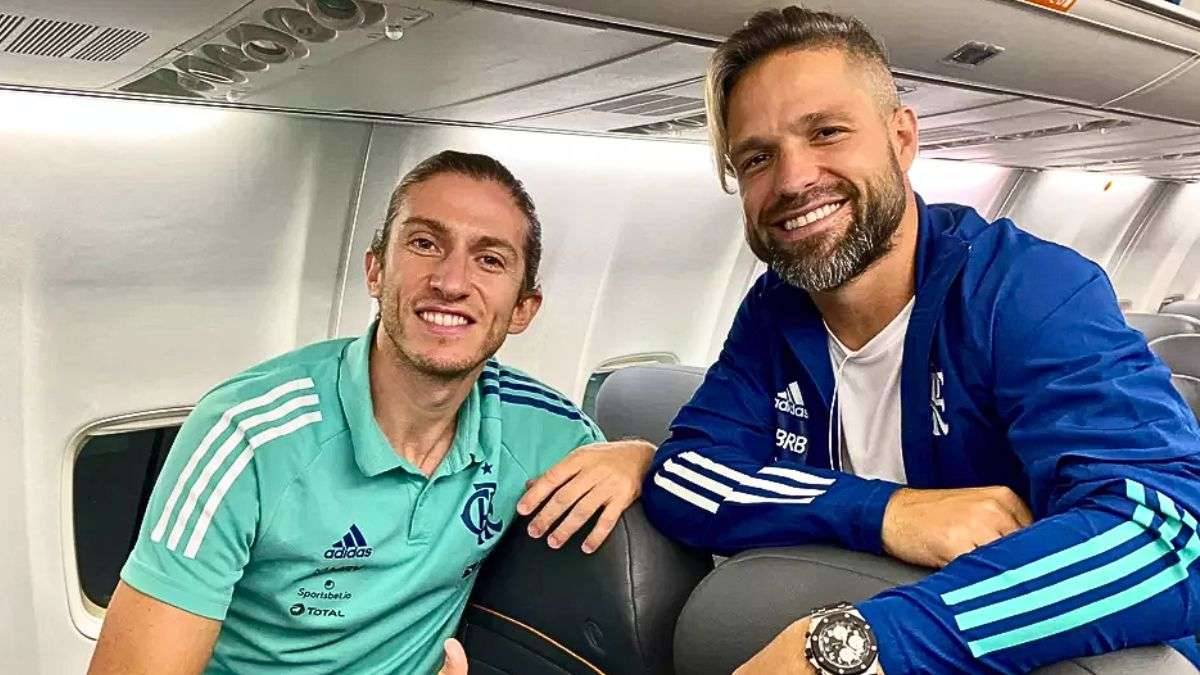 Diego Ribas elogia trabalho de Filipe Luís no Flamengo