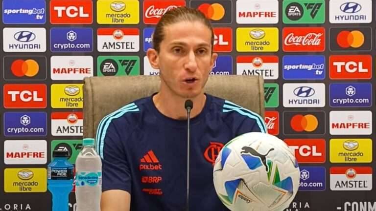 Filipe Luís admite preocupação com eliminação do Flamengo na Libertadores