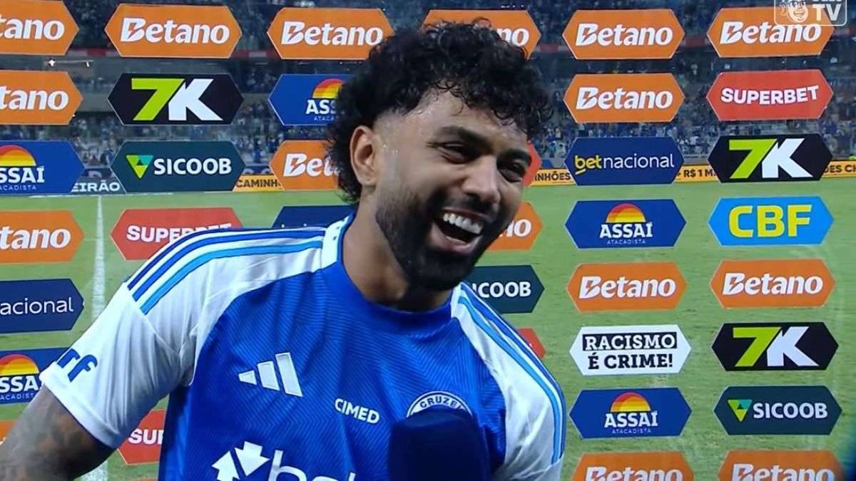 Gabigol abre o coração após marcar contra o Flamengo
