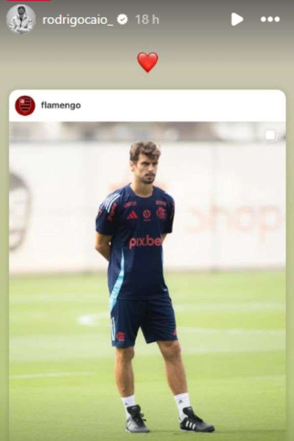 Rodrigo Caio faz publicação após voltar ao Flamengo como auxiliar técnico