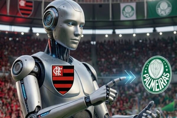 Flamengo encara o Palmeiras em duelo decisivo pela liderança do Brasileirão no Maracanã. (Imagem: Fala Ciência via Ligados no Fla)
