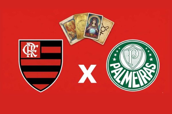 Tarot prevê equilíbrio em Flamengo x Palmeiras, mas aponta leve vantagem rubro-negra no Maracanã. (Imagem: Ligados no Fla)